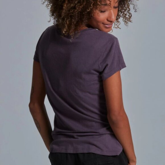 Women's Onno Short Sleeve Bamboo T-Shirt Dirty Purple - Picture 1 of 3
